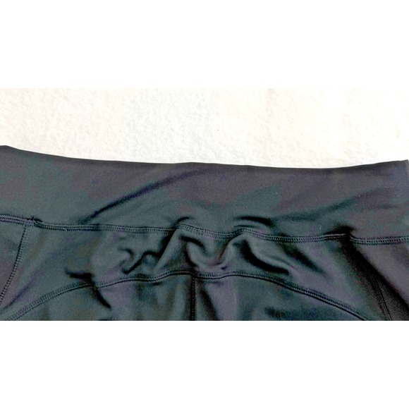 Pop Fit Violet High‎ Waisted Black Leggings Mesh Detail Pockets Women's Size 2XL - Picture 16 of 16